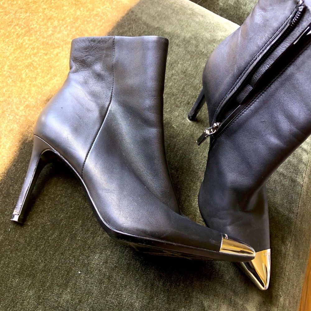 Calvin Klein Steel toe booties
